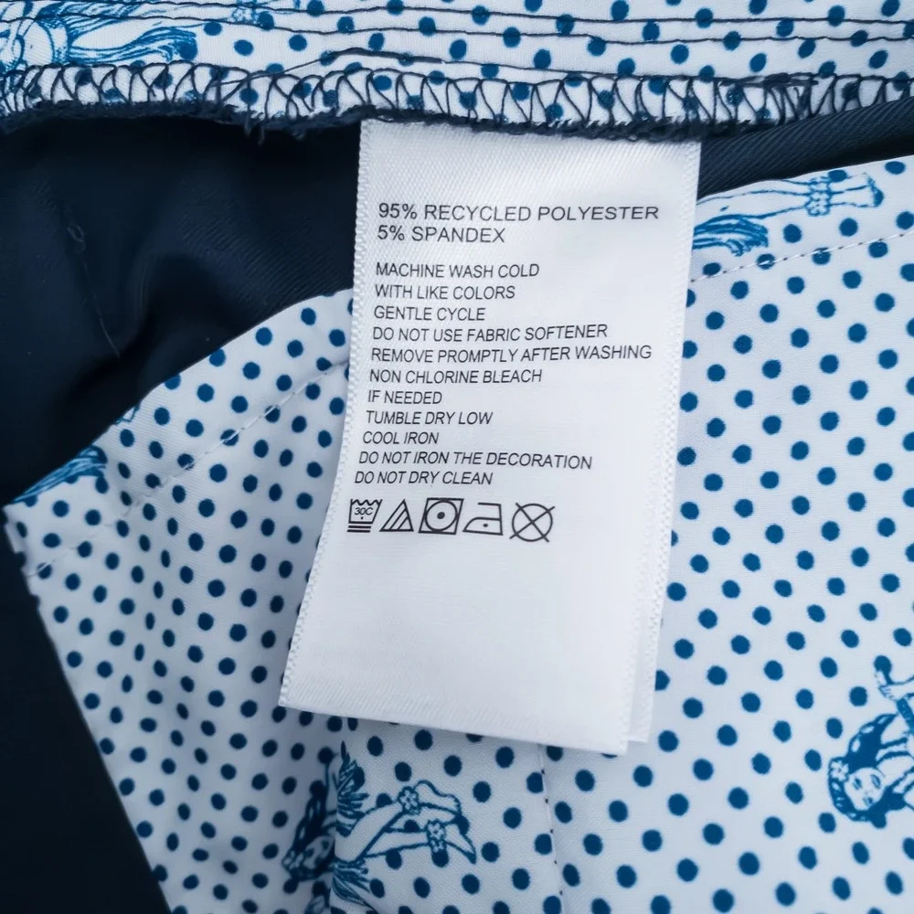 Tommy Bahama Performance Pants Mens 40x30 Navy Blue Boracay Stretch Polyester